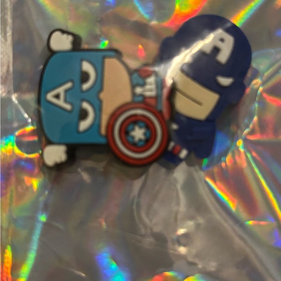NWOT:Croc Charms Captain America. NEW - Picture 1 of 1